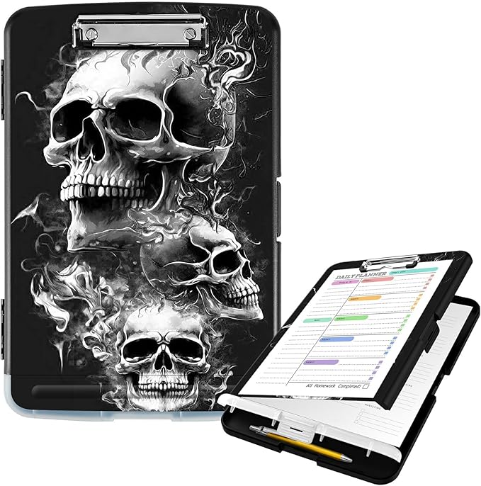 Clipboard with Storage High Capacity Plastic Nursing Clipboards with Pen Holder by Unknown