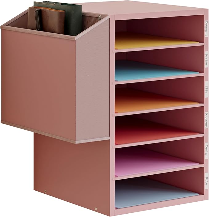 6 Tier Adjustable Countertop Mail Sorter, Mailboxes by Unionly