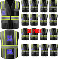 BeautyWill 10/20 Pack Custom Logo Safety Vest, Bulk High Visibility Class 2 by BeautyWill