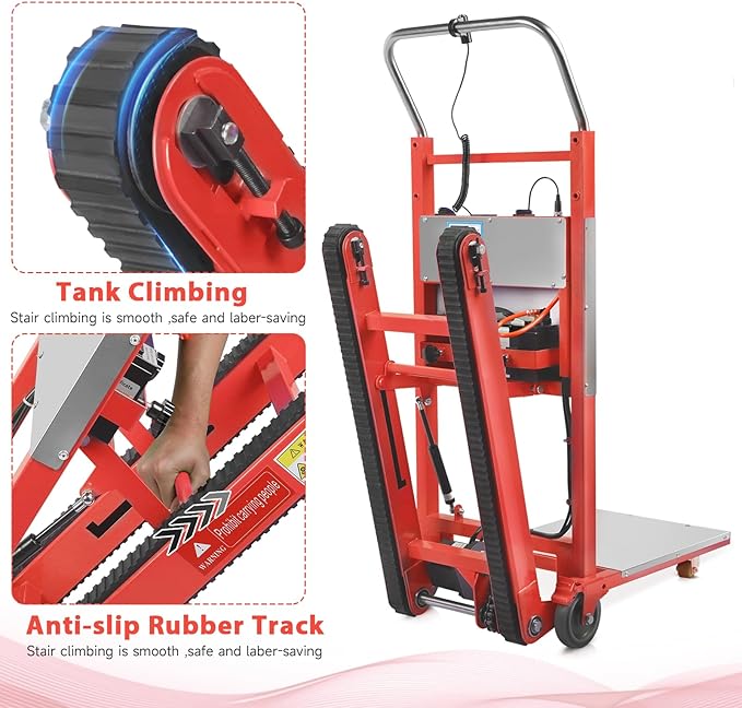 Electric Stair Climbing Hand Trucks Dolly Cart, 900lb Capacity Heavy Duty Stair - Image 5