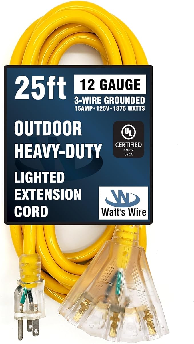 25 ft Outdoor Extension Cord Waterproof - Image 6