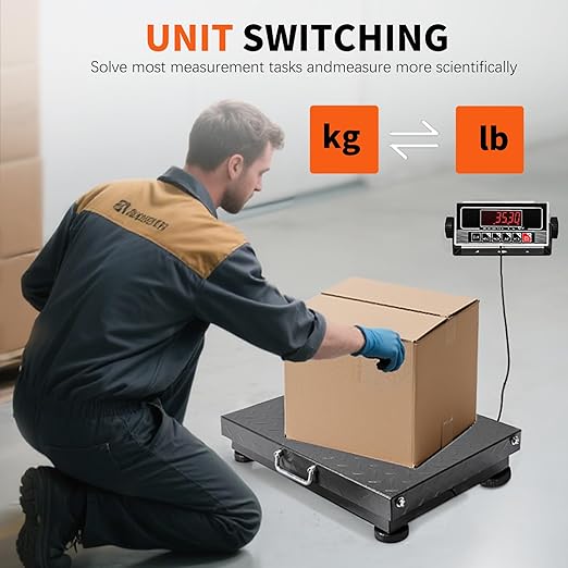 MEIYA Heavy Duty Shipping Scale, 441 lb Industrial Platform Scale - Image 8