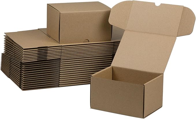 7x5x4 Inches Shipping Boxes Set of 25 by HESESOH