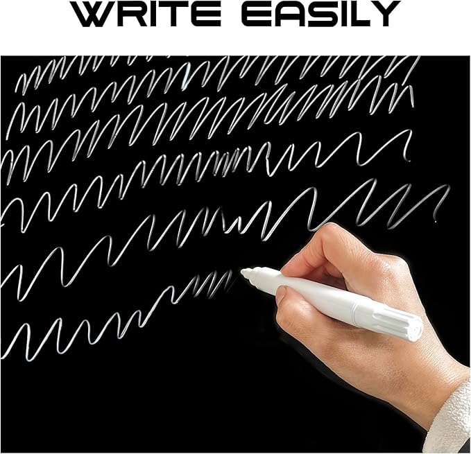 Magnetic Glass Whiteboard 48" x 36" Dry Erase Board Frameless Premium Tempered - Image 3