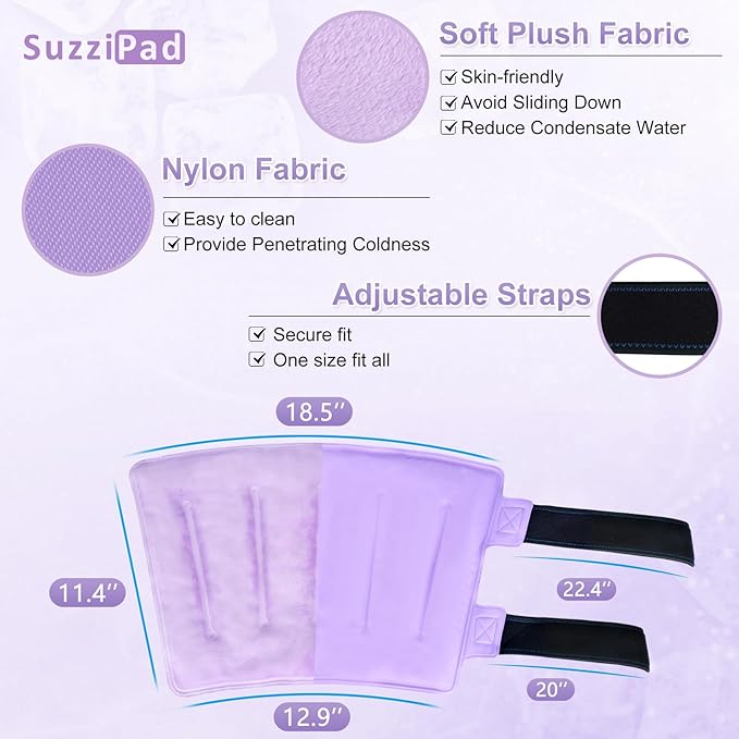 SuzziPad 360° Cold Pack for Calf, Arm & Elbow – Ice Wrap - Image 5