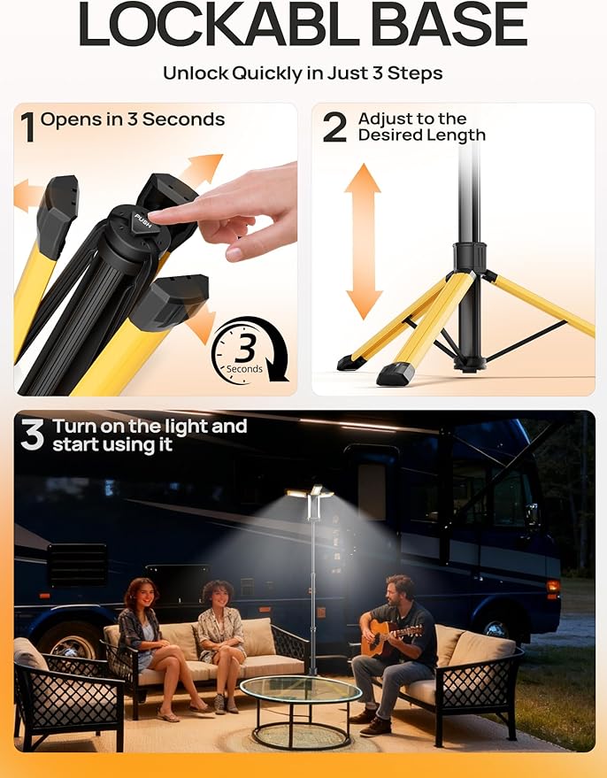 10000mAh Rechargeable LED Work Light - Image 7