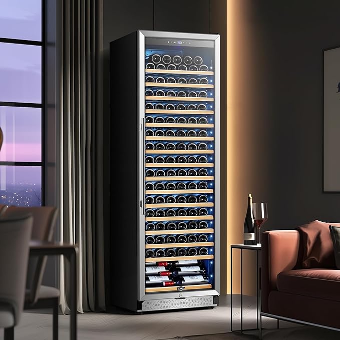 Tylza Wine Fridge 24 Inch, 189 Bottles Large Wine Cooler Refrigerator, Built-in - Image 8