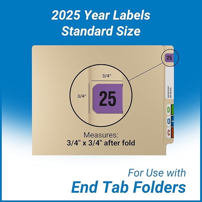2025 Year Labels, Doctor Stuff 2025 Chart Stickers, Fluorescent Violet Color - Image 5