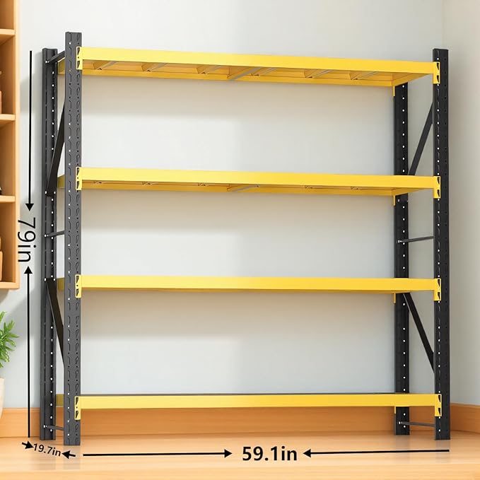 torage Shelves, Garage Shelving Heavy Duty Metal Adjustable Garage Shelves - Image 2