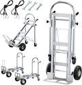 Aluminum Hand Truck, 3 in 1 Convertible Hand Truck Dolly 1000 Lbs Capacity by GEEKPC