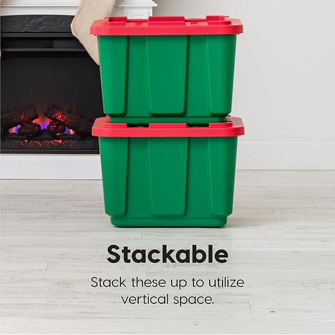 IRIS USA 4-Pack 12 Gallon Storage Bins - Image 2