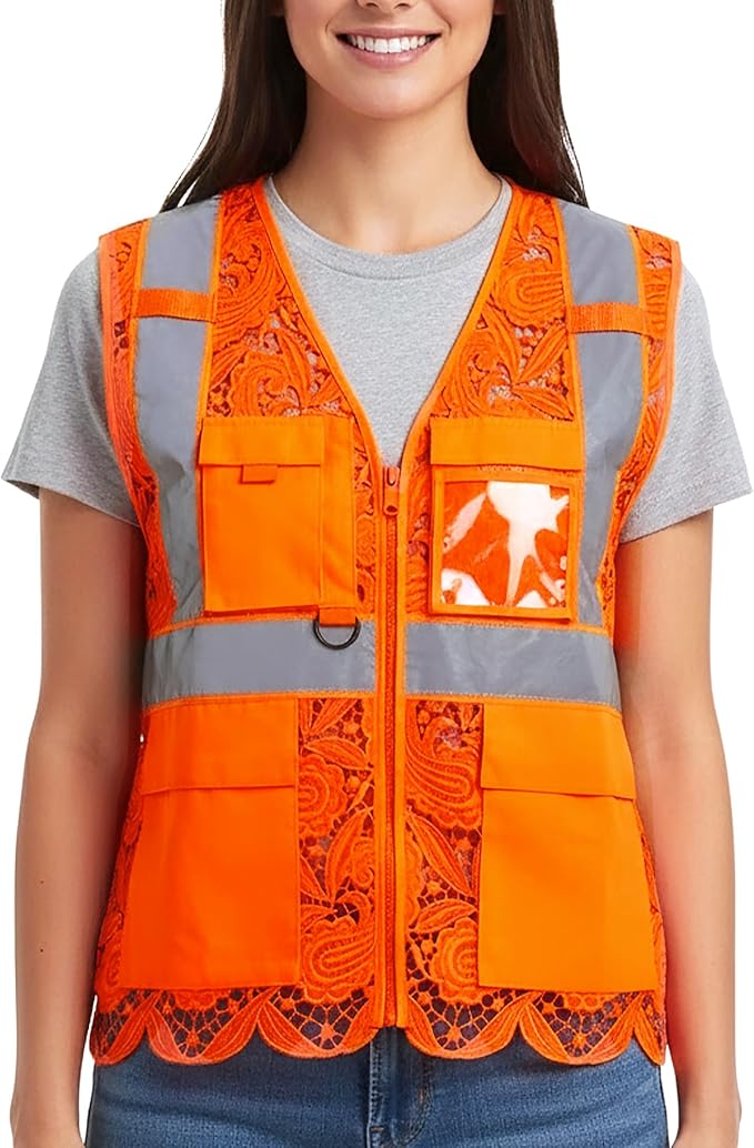 Lace-Mesh Safety Vest for Women & Men - Image 2