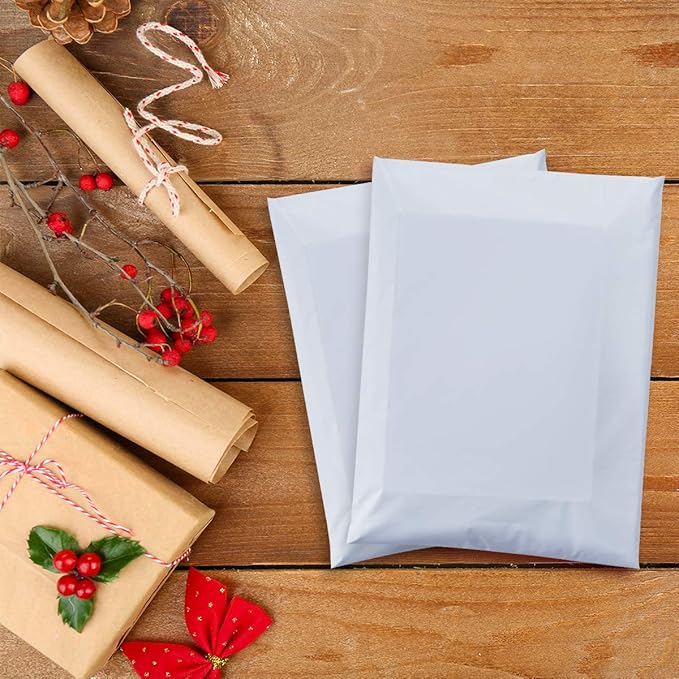 UCGOU Poly Mailers 14.5x19 Inch White 200 Pack Large Shipping Bags #7 Strong - Image 5