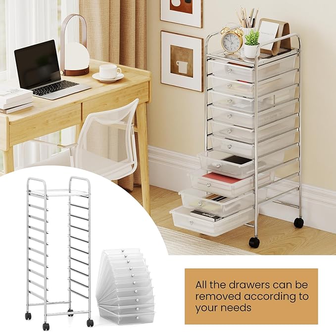 Giantex Rolling Storage Cart - Image 7