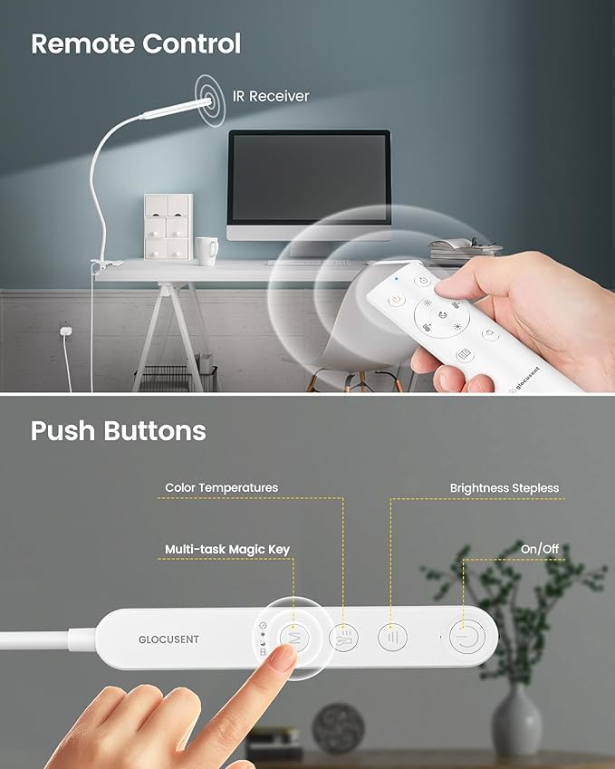 Glocusent 38 LED Clip On Light: 5W Eye Caring Book Lights - Image 5