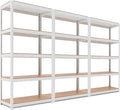 HOMEDANT House 5 Tier Laminated Metal Shelving Unit Adjustable Storage Utility by TheBestOrganizingSolution