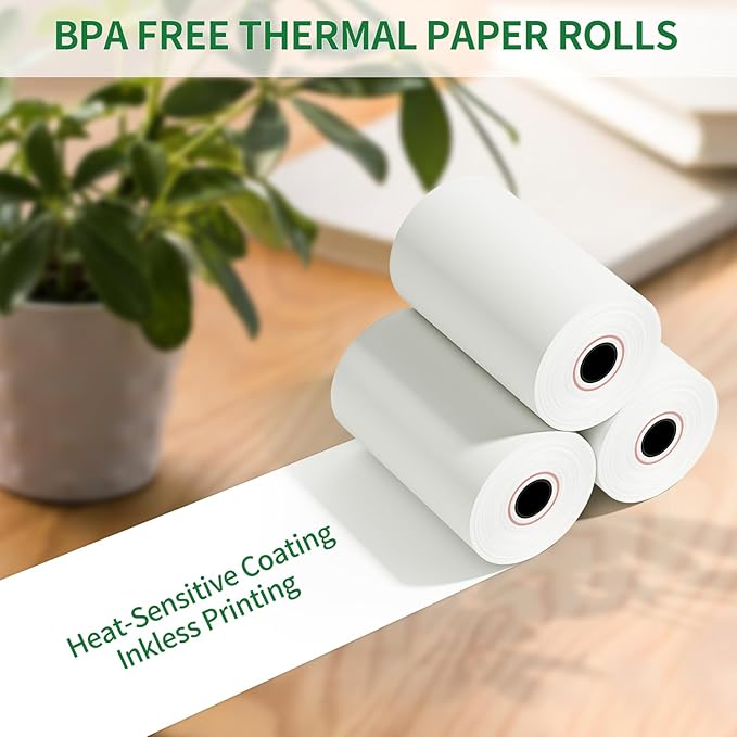 2 1/4" x 85' Thermal Receipt Paper Roll, Cash Register POS Thermal Paper - Image 5