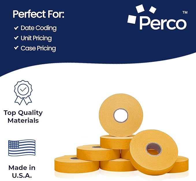 Perco Florescent Orange Pricing Labels - Image 4