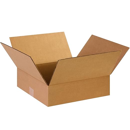 TAPE LOGIC 14 x 14 x 4 Corrugated Cardboard Boxes, Flat 14"L x 14"W x 4"H by TapeLogic