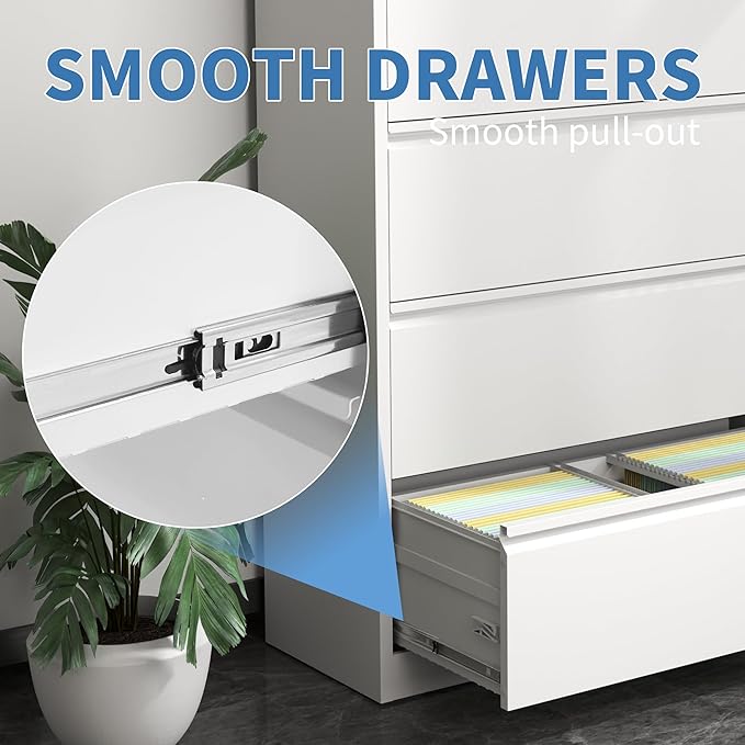 5 Drawer Metal Office Storage Filing Cabinet - Image 6