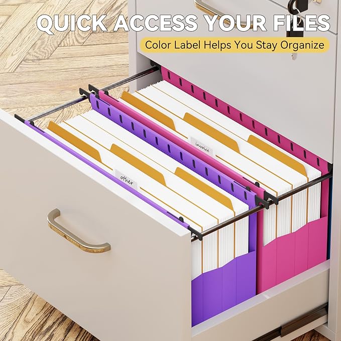 Expandable Legal Size Hanging Folders Extra Capacity, Reinforced 4" Filing - Image 5
