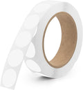 White 1-Inch Circle Dot Stickers – 1, 000 Round Strong Adhesive Labels per Roll by Unknown