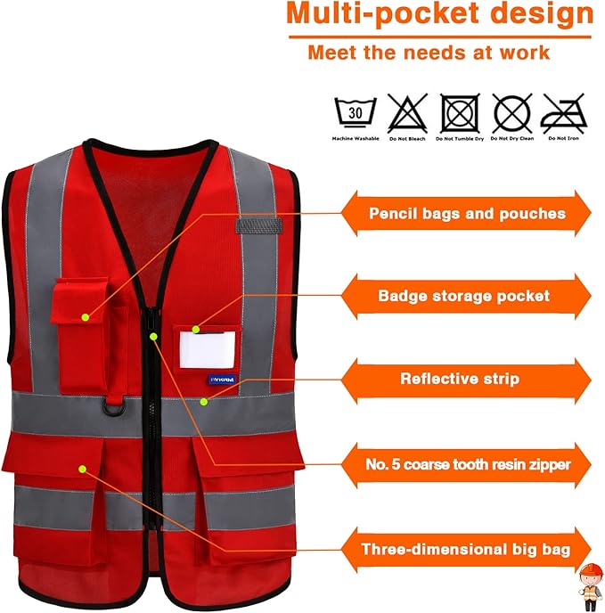 red security vest - Image 4