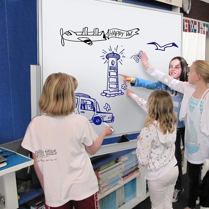 Mobile Whiteboard Magnet Dry Erase Board on Wheels Double-Sided Magnetic - Image 7