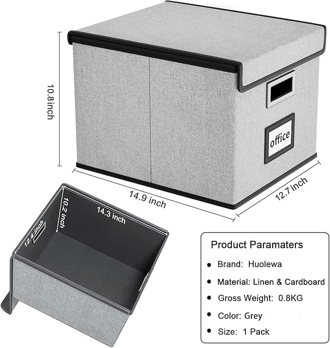 Huolewa Upgraded Portable File Organizer Box - Image 6