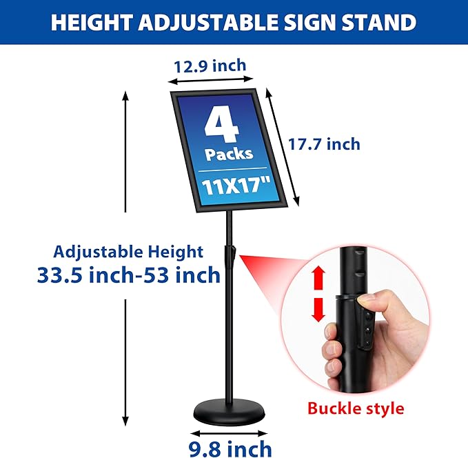 4 Pack Sign Holder Stands - Image 3