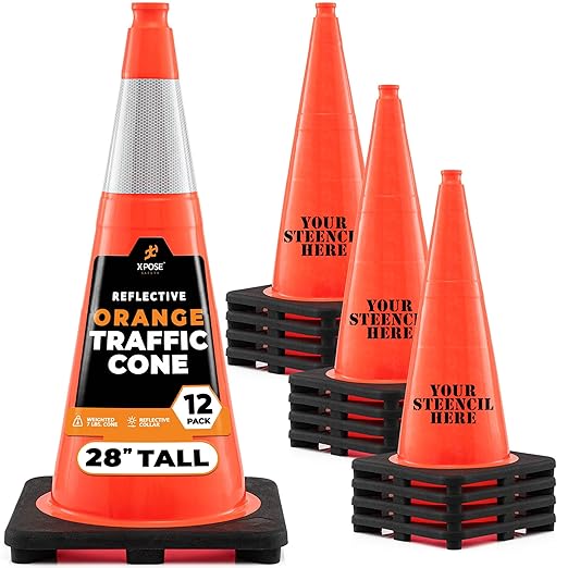 Xpose Safety 28 Inch Orange Traffic Cones by XposeSafety