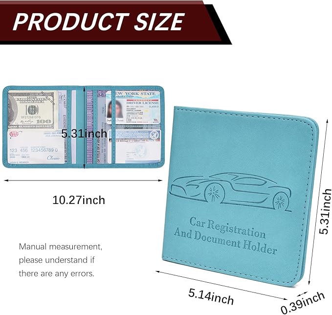 2-Pack Car Registration and Insurance Holder - Image 3