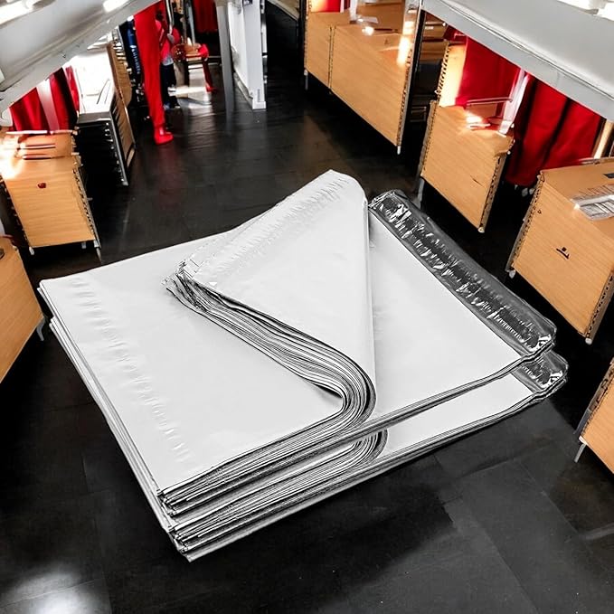 iMBAPrice 9x12 Inches White Poly Mailers, Self Seal Adhesive Waterproof and - Image 5