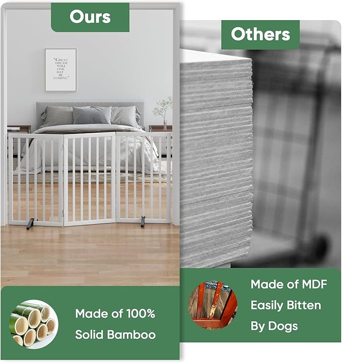 Dog Gates for Doorways, Tall Dog Gate Indoor, Foldable Pet Gates for Doorways - Image 6