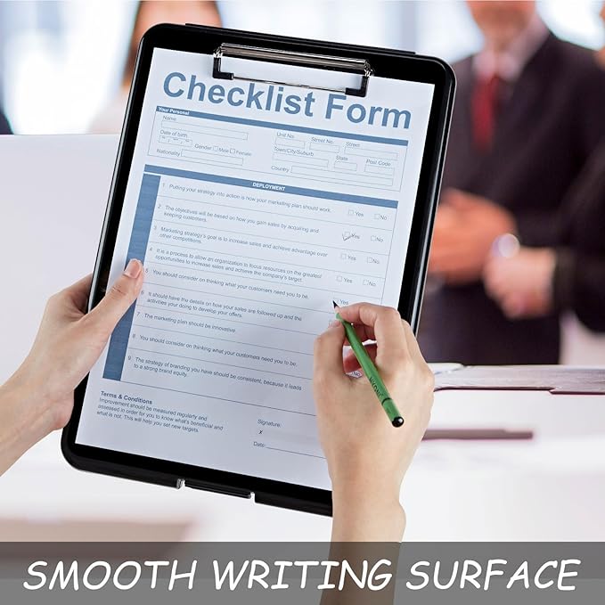 Clipboard with Storage, High Capacity Plastic Storage Clipboard with Pen Holder - Image 5