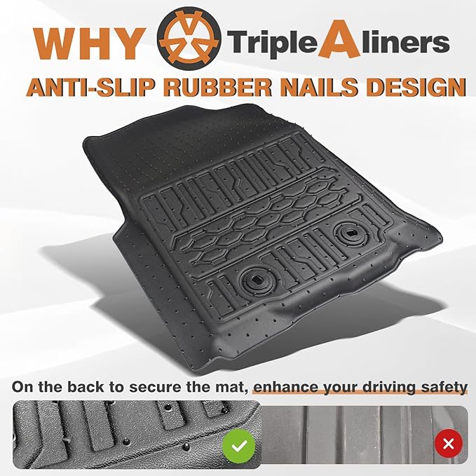 TripleAliners Floor Mats All Weather Compatible - Image 5