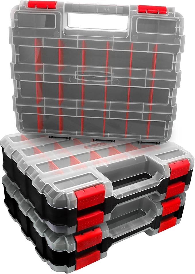 Double Side Tool Box Organizer, Hardware Storage Box, Portable Small Parts - Image 7