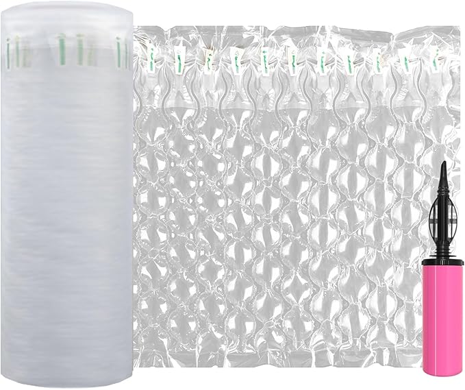 Inflatable Bubble Cushioning Wrap Roll Bottle Shipper Protector Sleeve 12"x164' by Hijelyn