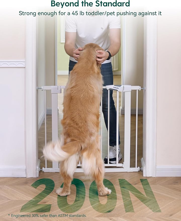 Babelio Baby Gate for Doorways and Stairs, Auto Close Dog Gate, Easy Install - Image 2