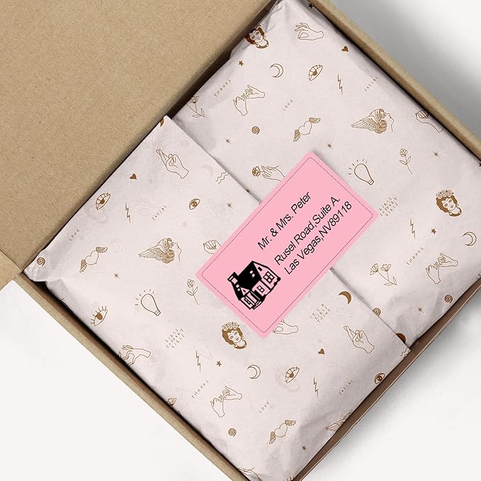2.25" x 1.25" Pink Direct Thermal Labels, Replacement - Image 5