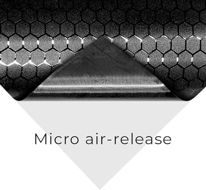 VViViD+ Honeycomb Matte Black Medium Pattern Car Wrap Vinyl - Image 3