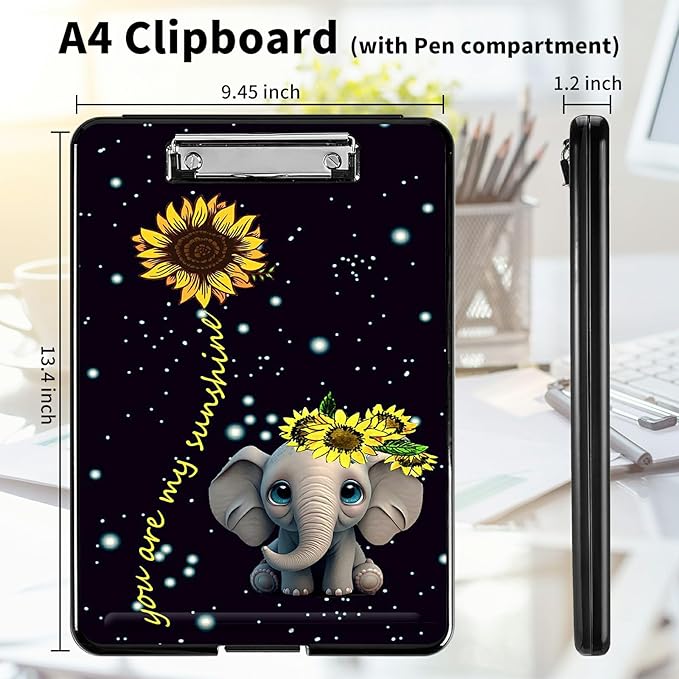 A4 Clipboards, Heavy Duty Waterproof Nursing Plastic Folder Clipboard - Image 2