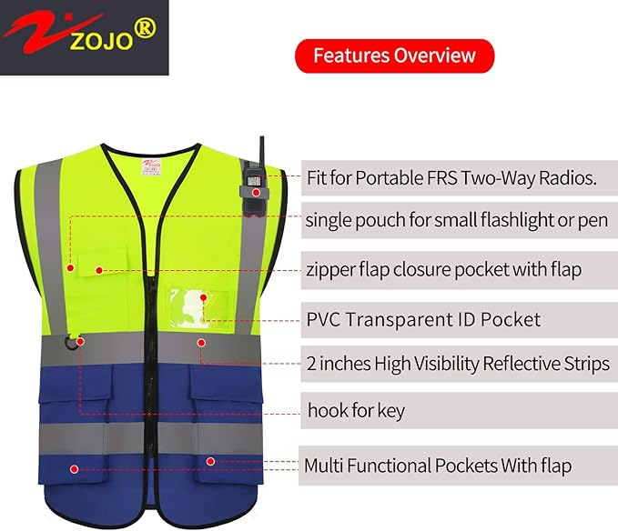 zojo High Visibility Safety Vests - Image 4