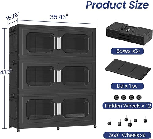 150Gal Exra Large Stackable Storage Bins - Image 2