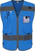 TCCFCCT Mesh Reflective Vest 9 Pockets High Visibility Safety Vest by TCCFCCTPROFESSIONALSAFETYSOLUTIONS