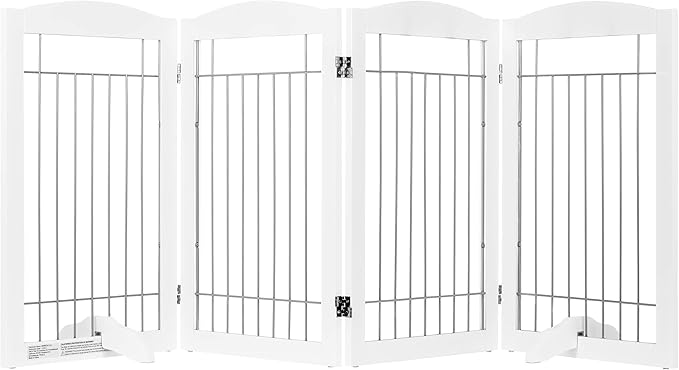 Spirich Free Standing Foldable Wire Pet Gate - Image 7