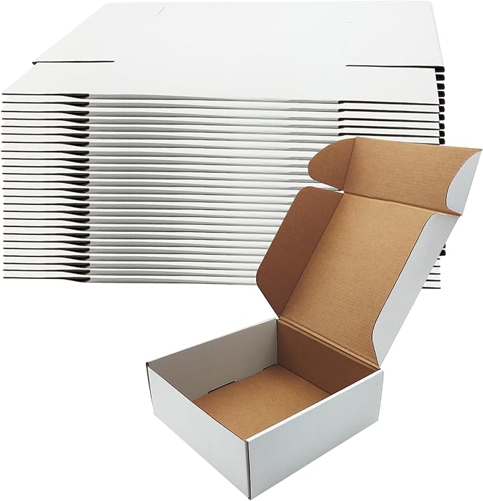 8x8x3 inch Shipping Boxes by Piscepio