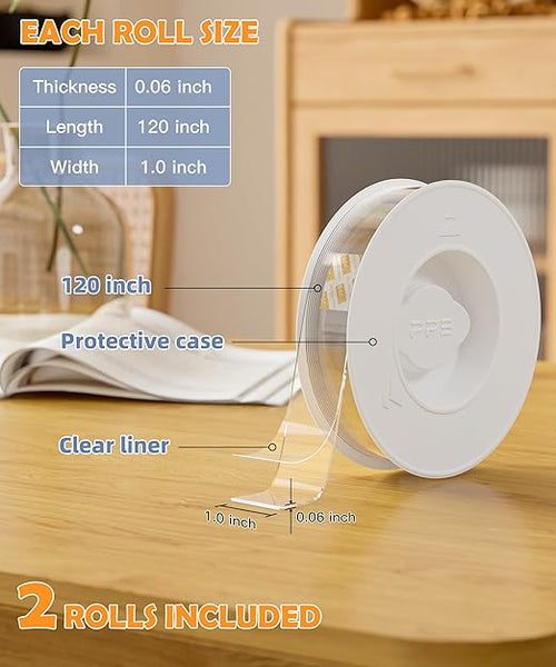 2 Rolls Double Sided Tape Heavy Duty - Image 2