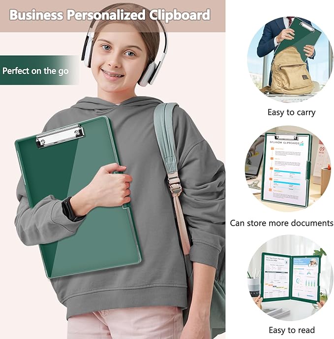 Clipboard with Storage, Heavy Duty Clip Boards 8.5x11 with 2 Storage Case - Image 7