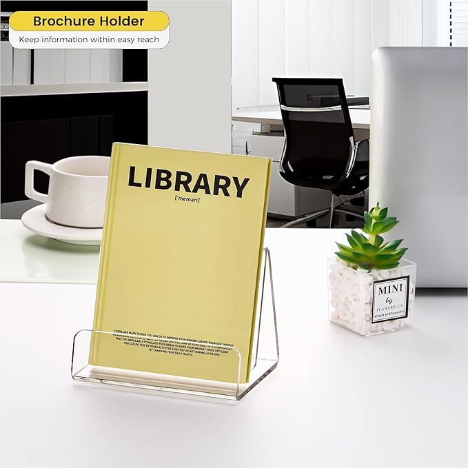 Acrylic Brochure Holder 5x6 Inch, Leaflets - Image 3